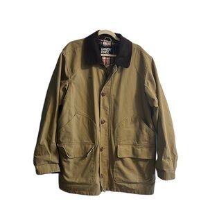 Men’s Lands' End Tan Jacket with ‘Gene’ embroidered Size XL